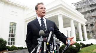 Former California Governor Arnold Schwarzenegger took a big step back