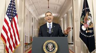 President Barack Obama emotionally addressed the nation