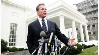 Former California Governor Arnold Schwarzenegger took a big step back