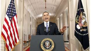 President Barack Obama emotionally addressed the nation